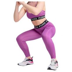 Legginsy damskie Puma Strong Tight. Czerwone legginsy damskie Puma, bez wzorów. Za 159.00 zł.