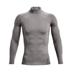 Pod koszulą z wysokim kołnierzykiem Under Armour Coldgear®. Czarne koszule męskie Under Armour, m, bez wzorów, z elastanu, bez kołnierzyka, bez ramiączek. Za 187.25 zł.