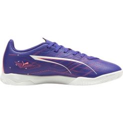 Buty Sportowe piłkarskie Puma Ultra. Niebieskie buty sportowe męskie Puma, bez wzorów, z materiału, bez zapięcia, do piłki nożnej. Za 189.99 zł.