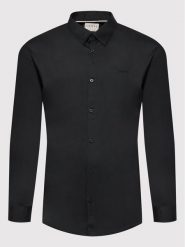 Guess Koszula Sunset M1YH20 W7ZK1 Czarny Slim Fit. Czarne koszule męskie Guess, m, z aplikacjami, z bawełny, biznesowe, bez kołnierzyka, bez ramiączek. Za 289.99 zł.