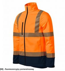 Kurtka męska RIMECK - ADLER - - Softshell kurtka unisex, softshell, g/m, % poliester fluorescencyjny pomarańczowy XL. Brązowe kurtki męskie RIMECK, m, bez wzorów, z poliesteru, bez kaptura. Za 333.18 zł.