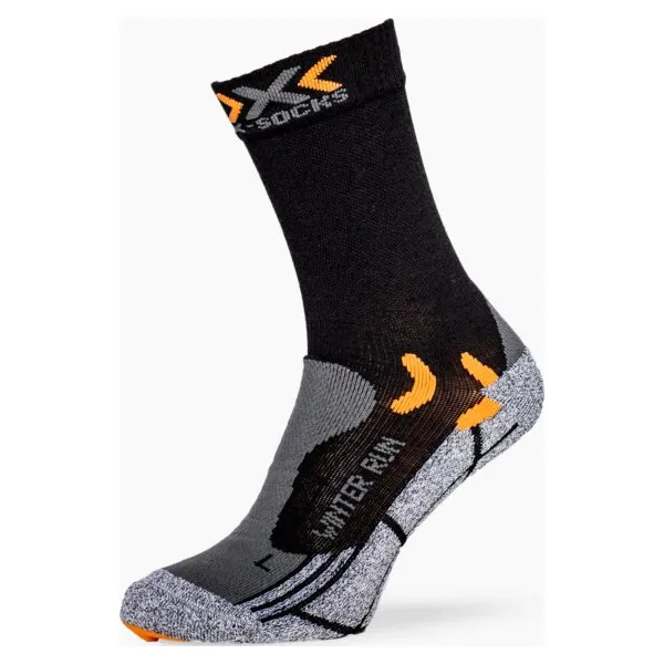 X-Socks Skarpety Winter Run Si Lver , czarny, rozmiar S. Czarne skarpetki damskie X-Socks, bez wzorów, z nylonu. W wyprzedaży za 69.99 zł.