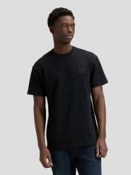 MESKA KOSZULKA LEE WORKWEAR ESS TEE BLACK 112378772. Czarne t-shirty męskie Lee, l, bez wzorów, bez kołnierzyka, bez ramiączek. Za 69.99 zł.