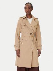 Rinascimento Trencz CFC0124671003 Beżowy Regular Fit. Brązowe płaszcze damskie Rinascimento, l, bez wzorów, z syntetyku, bez kołnierzyka, bez kaptura. Za 759.99 zł.
