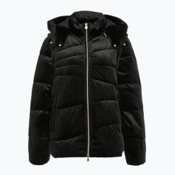 Kurtka damska EA7 Train Athletic Velour Extra Padded. Czarne kurtki sportowe damskie EA7 Emporio Armani, l, bez wzorów, z materiału, bez ramiączek, bez kaptura. Za 879.99 zł.