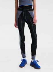 Damskie legginsy bezszwowe Hummel. Czarne legginsy damskie Hummel, bez wzorów, z materiału. Za 168.65 zł.