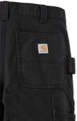 Spodnie Carhartt Stretch Duck Double Front Black. Czarne spodnie sportowe męskie Carhartt, m, bez wzorów. Za 334.28 zł.