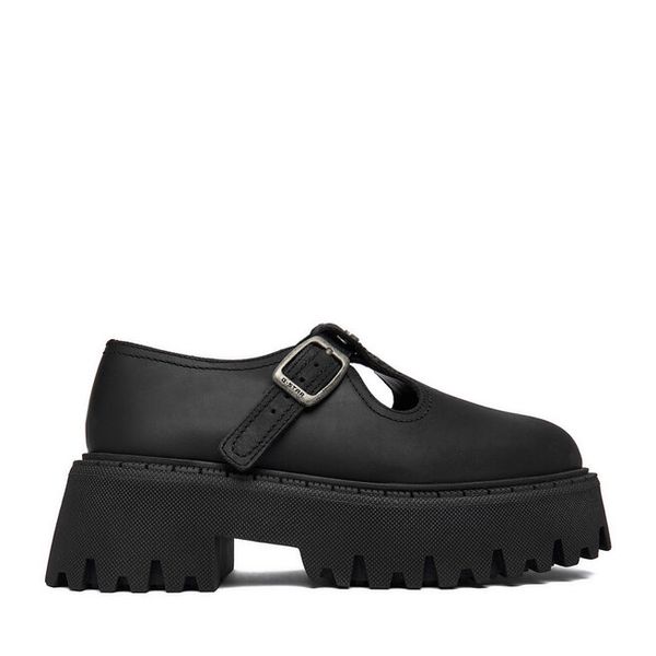 Półbuty G-Star. Czarne półbuty damskie G-Star, bez wzorów, retro, bez obcasa, na płaskiej podeszwie, bez zapięcia. Za 349.99 zł.
