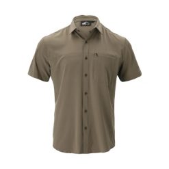 Koszula trekkingowa męska Whistler Jeromy. Brązowe koszule męskie Whistler, m, bez wzorów, z elastanu, eleganckie, bez kołnierzyka, bez ramiączek. Za 134.99 zł.