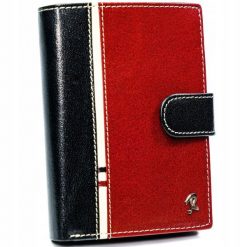 Portfel męski Rovicky 331L-RBA-D BLACK-RED czarno-czerwony. Czarne portfele męskie ROVICKY, bez wzorów. Za 84.00 zł.