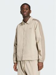 Adidas Kurtka przejściowa 3 Stripes Coaches Jacket KS9297 Beżowy Regular Fit. Brązowe kurtki męskie Adidas, l, bez wzorów, bez kaptura. Za 348.99 zł.