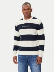 Guess Jeans Sweter M4BR37 Z3HM1 Écru Regular Fit. Swetry męskie Guess Jeans, m, z aplikacjami, z bawełny, bez kołnierzyka, bez ramiączek. Za 309.99 zł.
