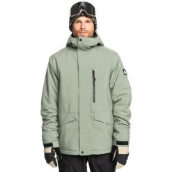 Kurtka śnieżna dla Mężczyzn MISSION SOLID. Niebieskie kurtki sportowe męskie Quiksilver, na zimę, m, bez wzorów, z poliesteru, bez kaptura, narciarskie. Za 979.00 zł.