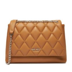 Torebka Nine West. Brązowe torebki wizytowe damskie Nine West, bez wzorów, bez dodatków. Za 199.99 zł.