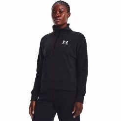 Bluza damska Under Armour Rival Fleece HZ S. Czarne bluzy damskie Under Armour, s, bez wzorów, bez ramiączek, bez kaptura. Za 159.99 zł.
