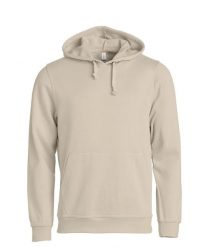 Clique Basic Hoody unisex bluza z kapturem – light khaki. Zielone bluzy damskie CLIQUE, xs, bez wzorów, z bawełny, bez ramiączek, z kapturem. Za 172.64 zł.