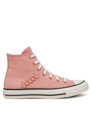 Converse Trampki Chuck Taylor All Star Crafted Laces A12577C Różowy. Czerwone trampki i tenisówki damskie Converse, bez wzorów, z materiału, bez zapięcia. Za 219.99 zł.