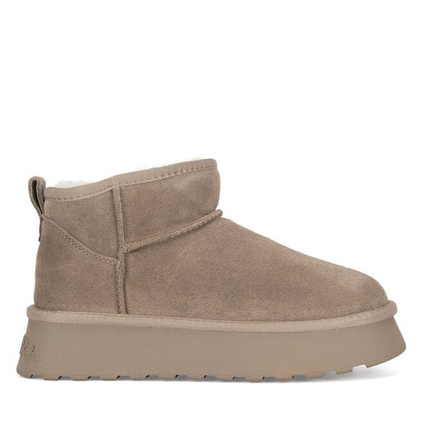 Śniegowce Badura. Szare śniegowce damskie Badura, bez zapięcia. Za 229.99 zł.