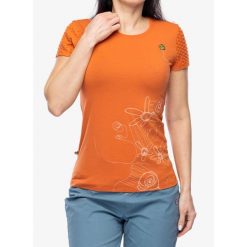Koszulka wspinaczkowa damska E9 Amma. Brązowe koszulki sportowe damskie E9, bez wzorów, bez ramiączek. Za 165.99 zł.