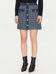Morgan Spódnica mini 251-JIKI Niebieski Regular Fit. Niebieskie spódnice damskie Morgan, bez wzorów, z syntetyku, mini. Za 169.99 zł.
