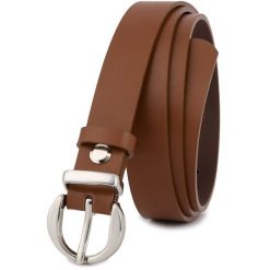 Pasek skórzany BELTIMORE r.110-125 cm O21 brązowy. Brązowe paski damskie bez wzorów. Za 49.99 zł.