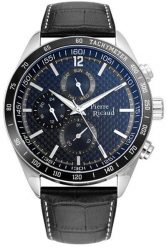 Zegarek męski Pierre Ricaud P97224.5255QF czarny. Czarne zegarki męskie Pierre Ricaud, bez wzorów. Za 459.00 zł.