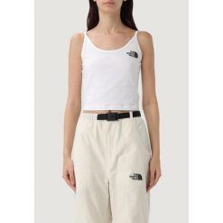 Bezrękawnik Kobieta THE NORTH FACE Slim Crop Tank. Białe koszulki sportowe damskie The North Face, bez wzorów, z bawełny, bez ramiączek. Za 184.20 zł.