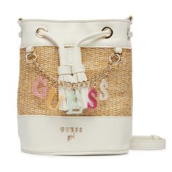 Torebka Guess. Brązowe torebki do ręki damskie Guess, z aplikacjami, bez dodatków. Za 319.99 zł.