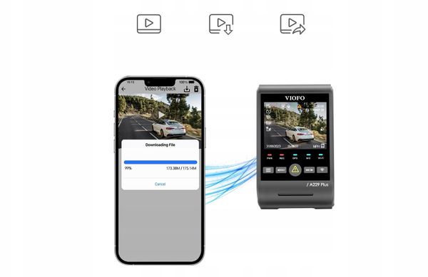 Wideorejestrator VIOFO A229 PLUS 3CH 2K + 1080p WiFi, GPS. Wideorejestratory NoName. Za 1,141.99 zł.
