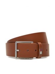 Tommy Jeans Pasek Męski Tjm Flag Leather 4.0 AM0AM13416 Brązowy. Brązowe paski męskie Tommy Jeans, z jeansu. Za 159.99 zł.