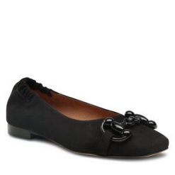 Baleriny R.Polański. Czarne balerinki damskie R.Polański, bez wzorów, bez obcasa, bez zapięcia. Za 439.99 zł.
