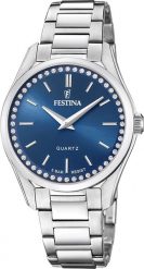 Zegarek Festina Zegarek damski Festina F20583-3 CYRKONIE srebrny. Szare zegarki damskie Festina, srebrne. Za 381.00 zł.