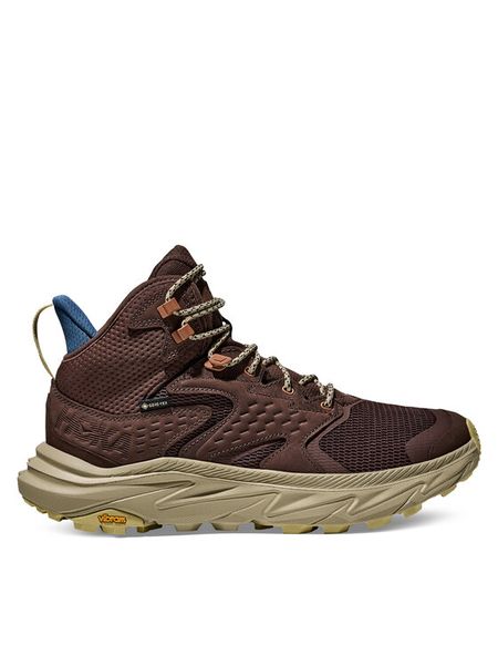 Hoka Trekkingi Anacapa 2 Mid Gtx 1141633F Brązowy. Brązowe botki męskie HOKA, bez wzorów, z materiału, bez obcasa, bez zapięcia. Za 589.99 zł.