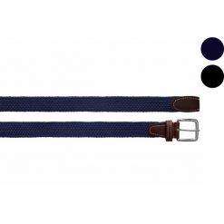 Pasek do spodni damski EQ.QUEEN Plaited elastyczny. Niebieskie paski damskie EQUESTRIAN QUEEN, bez wzorów. Za 88.99 zł.