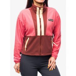 Bluza polarowa damska Columbia Back Bowl Fleece. Czerwone bluzy damskie Columbia, xl, bez wzorów, z polaru, sportowe, bez ramiączek, bez kaptura. Za 219.99 zł.