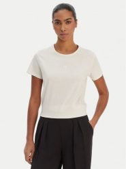 BOSS T-Shirt Eventsa12 50563282 Beżowy Regular Fit. Brązowe t-shirty damskie Boss, m, bez wzorów, z bawełny, bez kołnierzyka, bez ramiączek. Za 349.99 zł.