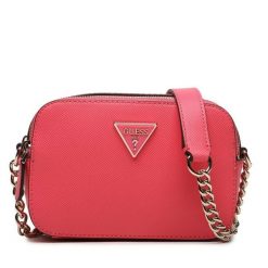 Torebka Guess. Czerwone listonoszki damskie Guess, z aplikacjami, bez dodatków. Za 409.99 zł.