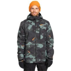 Kurtka snowboardowa męska Quiksilver Mission Printed. Kurtki męskie Quiksilver, m, bez wzorów, sportowe, bez kaptura. Za 719.99 zł.