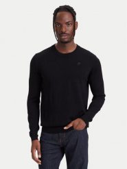 KARL LAGERFELD Sweter 655000 564399 Czarny Regular Fit. Czarne swetry męskie KARL LAGERFELD, m, bez wzorów, z wełny, bez kołnierzyka, bez ramiączek. Za 569.99 zł.