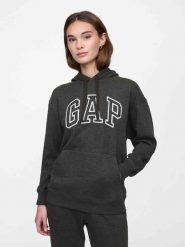 Bluza damska GAP V-Gap Heritage PO HD. Szare bluzy damskie GAP, s, bez wzorów, z bawełny, eleganckie, bez ramiączek, z kapturem. Za 139.99 zł.