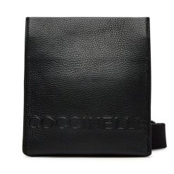 Torebka Coccinelle. Czarne listonoszki damskie Coccinelle, bez wzorów, bez dodatków. Za 729.99 zł.