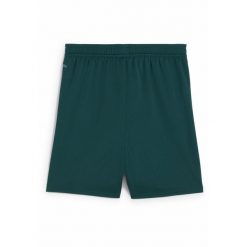 Młodzieżowe szorty RC Lens 24/25 PUMA Varsity Green White. Biała szorty damskie Puma, bez wzorów, ze lnu, młodzieżowe. W wyprzedaży za 154.90 zł.