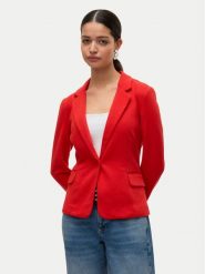 Vero Moda Marynarka Julia 10154123 Czerwony Regular Fit. Czerwone marynarki i żakiety damskie Vero Moda, bez wzorów, z syntetyku, bez kołnierzyka, bez ramiączek. Za 119.99 zł.
