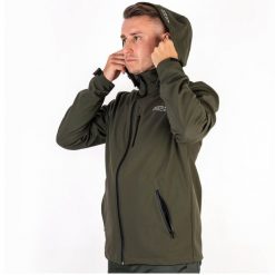 Kurtka Przeciwdeszczowe Wodoodporna Wędkarska Pros 729 Softshell Khaki. Zielone kurtki męskie Pros, xl, bez wzorów, z softshellu, bez kaptura. Za 249.99 zł.