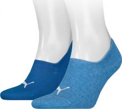 Puma Skarpety Puma Unisex Footie 2P niebieskie 907981 14 : Rozmiar - 43-46. Niebieskie skarpetki damskie Puma, bez wzorów. Za 37.41 zł.
