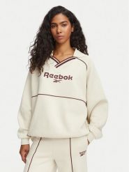 Reebok Bluza Angelica RK25685CCW Kremowy Oversize. Białe bluzy damskie Reebok, xs, bez wzorów, z syntetyku, bez ramiączek, bez kaptura. Za 199.99 zł.