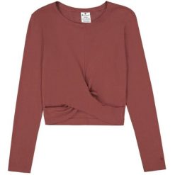 Crop Top Damski Z Okrągłym Dekoltem 117435 MS524. Brązowe topy damskie Champion, l, bez wzorów, sportowe, bez kołnierzyka, bez ramiączek. Za 179.99 zł.