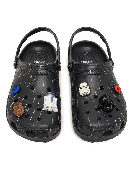Crocs Klapki Star Wars™ Hyperspace Classic Clog 213002 Czarny. Czarne klapki męskie Crocs, bez wzorów, z tworzywa sztucznego, bez zapięcia. Za 299.99 zł.