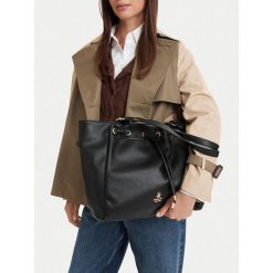 Torebka Beverly Hills Polo Club. Czarne shopperki damskie Beverly Hills Polo Club, bez wzorów, bez dodatków. Za 279.99 zł.