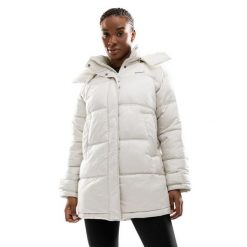 Damski puchowy płaszcz oversize Lifestyle Siroko International. Białe płaszcze damskie SIROKO, m, bez wzorów, z puchu, bez kołnierzyka, bez kaptura. Za 553.00 zł.